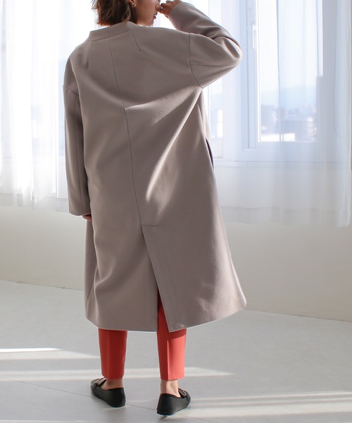 【サイズ展開あり】ノーカラーロングコート(ノーカラーコート)|Social GIRL(ソーシャルガール) 【サイズ展開あり】ノーカラーロングコート(ノーカラーコート)|Social GIRL(ソーシャルガール)