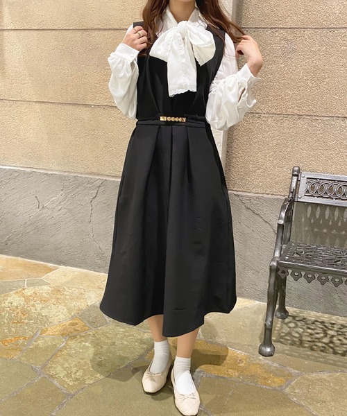 apres jour（アプレジュール）の「アソートタックジャンスカ【ZOZOTOWN限定アイテム】（ジャンパースカート・レディース・ベージュ/ブラウン系その他/モカ/ブラック/ライトベージュ・X-LARGE/フリー）」の20枚目の写真