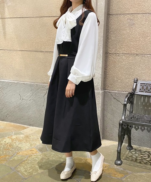 apres jour（アプレジュール）の「アソートタックジャンスカ【ZOZOTOWN限定アイテム】（ジャンパースカート・レディース・ベージュ/ブラウン系その他/モカ/ブラック/ライトベージュ・X-LARGE/フリー）」の22枚目の写真