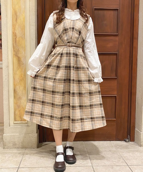 apres jour（アプレジュール）の「アソートタックジャンスカ【ZOZOTOWN限定アイテム】（ジャンパースカート・レディース・ベージュ/ブラウン系その他/モカ/ブラック/ライトベージュ・X-LARGE/フリー）」の8枚目の写真