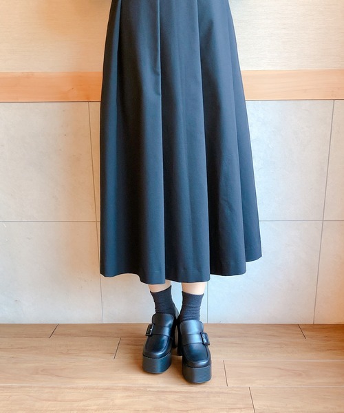 Noubel Voug Relax（ヌーベルヴォーグリラックス）の「厚底 チャンキーヒール ローファー（パンプス・レディース・パイソン/ブラック・S/3L/LL/M/L）」の3枚目の写真