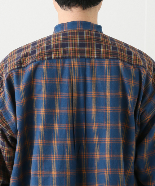 JOINT WORKS(ジョイントワークス)の「JW-CHECK NEL BAND COLLAR シャツ(シャツ/ブラウス・メンズ・グレー/グリーン・MEDIUM/LARGE)」の13枚目の写真