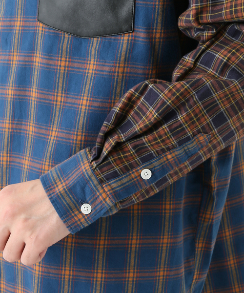 JOINT WORKS(ジョイントワークス)の「JW-CHECK NEL BAND COLLAR シャツ(シャツ/ブラウス・メンズ・グレー/グリーン・MEDIUM/LARGE)」の15枚目の写真