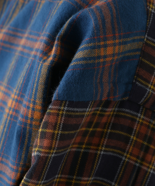JOINT WORKS(ジョイントワークス)の「JW-CHECK NEL BAND COLLAR シャツ(シャツ/ブラウス・メンズ・グレー/グリーン・MEDIUM/LARGE)」の21枚目の写真
