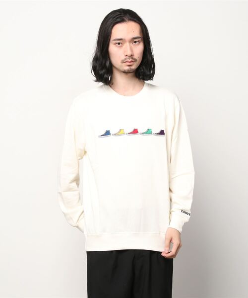 CONVERSE コンバース シューズ刺繍 スウェットトレーナー（スウェット