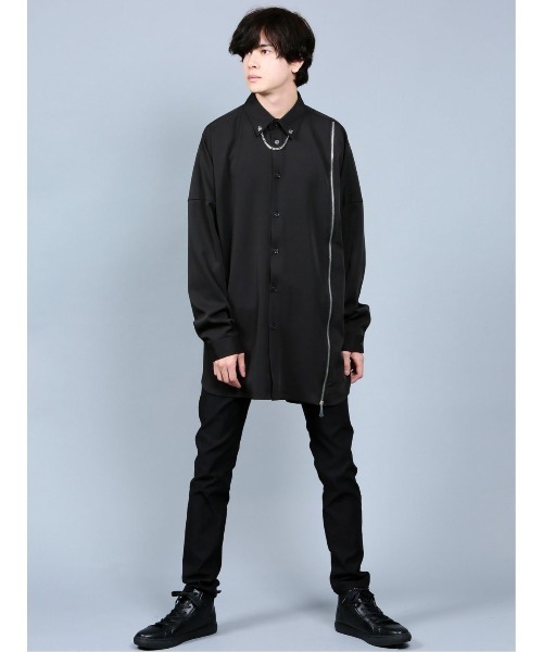 semantic design（セマンティックデザイン）の「セマンティックデザイン/semantic design リサイクルポリエステル ストレッチ スキニーパンツ（その他パンツ・メンズ・ブラック・X-LARGE/S/MEDIUM/LARGE）」の6枚目の写真