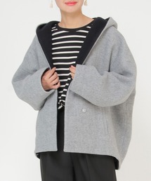 ikka | フード配色ユルシルエットコート(その他アウター)