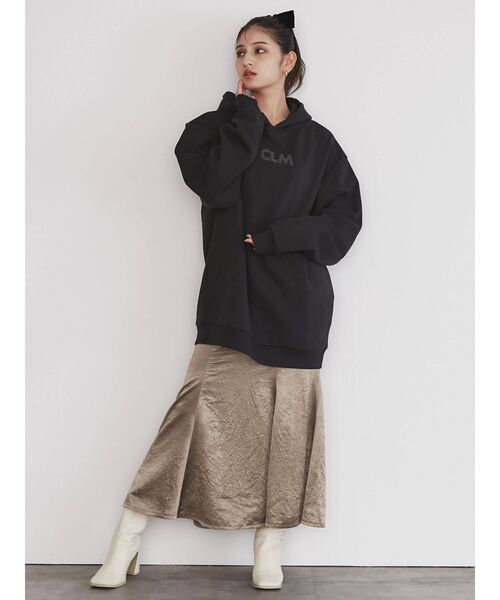 CALNAMUR(カルナムール)の「サテンマーメイドスカート(スカート・レディース・カーキ/ブルー・FREE)」の6枚目の写真