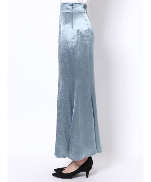 CALNAMUR(カルナムール)の「サテンマーメイドスカート(スカート・レディース・カーキ/ブルー・FREE)」の5枚目の写真