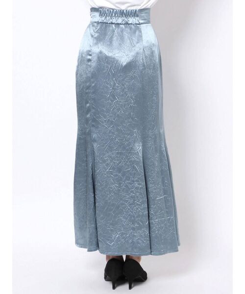 CALNAMUR(カルナムール)の「サテンマーメイドスカート(スカート・レディース・カーキ/ブルー・FREE)」の7枚目の写真