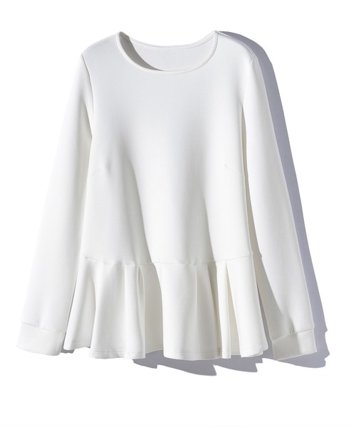 SAISON DE PAPILLON(セゾンドパピヨン)の「ペプラムシルエットカットソー(Tシャツ/カットソー・レディース・ブラック/ホワイト・M/L)」の14枚目の写真