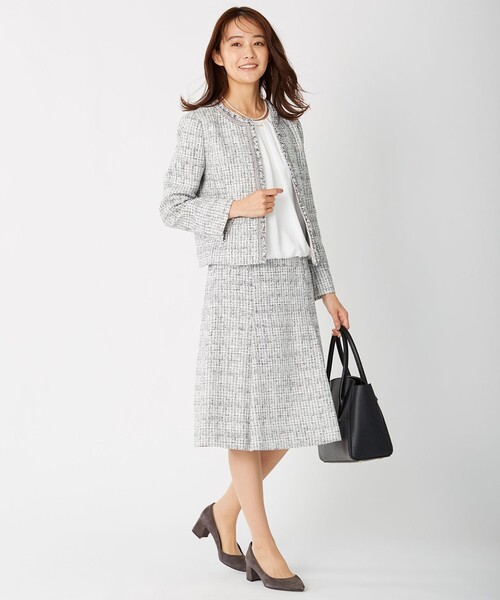 J.PRESS(ジェイプレス)の「ファンシーツイード スカート(スカート・レディース・ネイビー系1/ホワイト系1/ネイビー系・T17/T15/T13)」の17枚目の写真