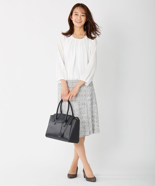 J.PRESS(ジェイプレス)の「ファンシーツイード スカート(スカート・レディース・ネイビー系1/ホワイト系1/ネイビー系・T17/T15/T13)」の18枚目の写真