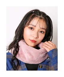 ZIDDY | ZIDDY/ワンポイント柄ファースヌード(ストール/ショール)