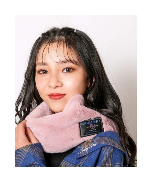 ZIDDY（ジディ）の「ZIDDY/ワンポイント柄ファースヌード（ストール/ショール・キッズ・パープル/ピンク/グレー系その他/ブラック系その他・ONESIZE）」の18枚目の写真