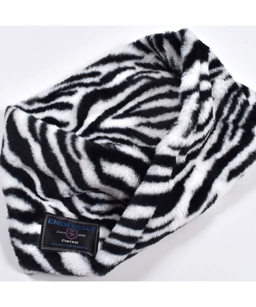 ZIDDY（ジディ）の「ZIDDY/ワンポイント柄ファースヌード（ストール/ショール・キッズ・パープル/ピンク/グレー系その他/ブラック系その他・ONESIZE）」の9枚目の写真