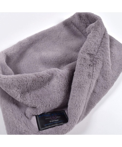 ZIDDY（ジディ）の「ZIDDY/ワンポイント柄ファースヌード（ストール/ショール・キッズ・パープル/ピンク/グレー系その他/ブラック系その他・ONESIZE）」の13枚目の写真