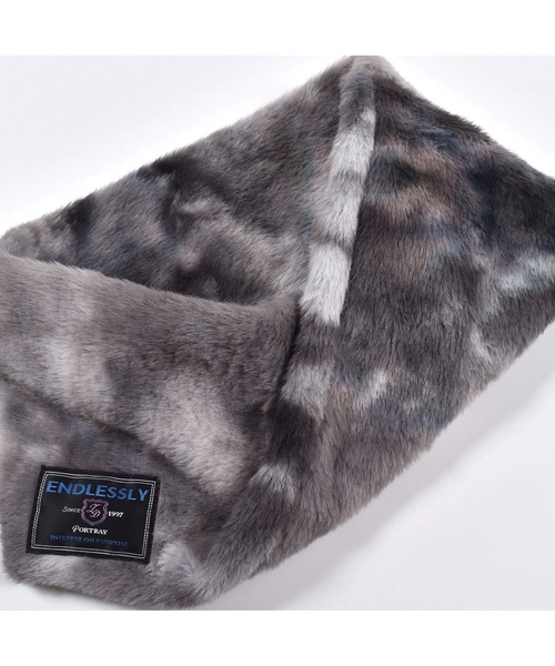 ZIDDY（ジディ）の「ZIDDY/ワンポイント柄ファースヌード（ストール/ショール・キッズ・パープル/ピンク/グレー系その他/ブラック系その他・ONESIZE）」の16枚目の写真