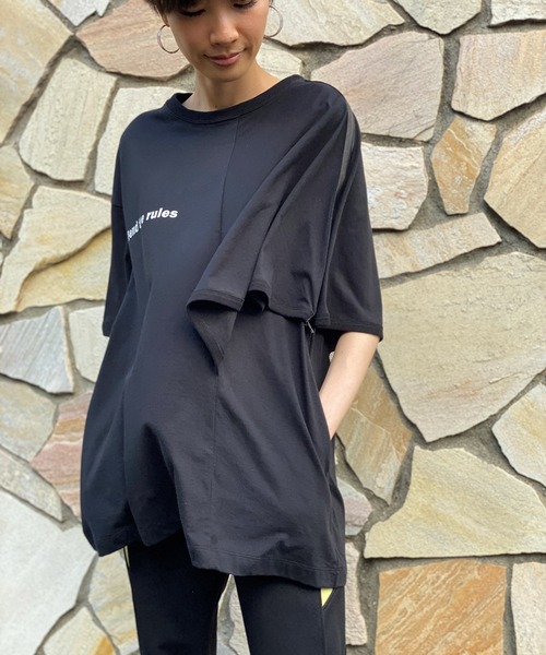FLUMOR(フラマー)の「ワンポイントロゴデザインTee(Tシャツ/カットソー・レディース・ブラック/オフホワイト・38)」の16枚目の写真