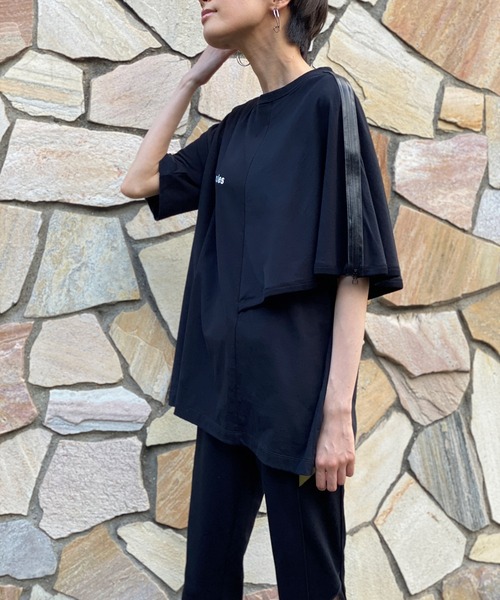 FLUMOR(フラマー)の「ワンポイントロゴデザインTee(Tシャツ/カットソー・レディース・ブラック/オフホワイト・38)」の18枚目の写真