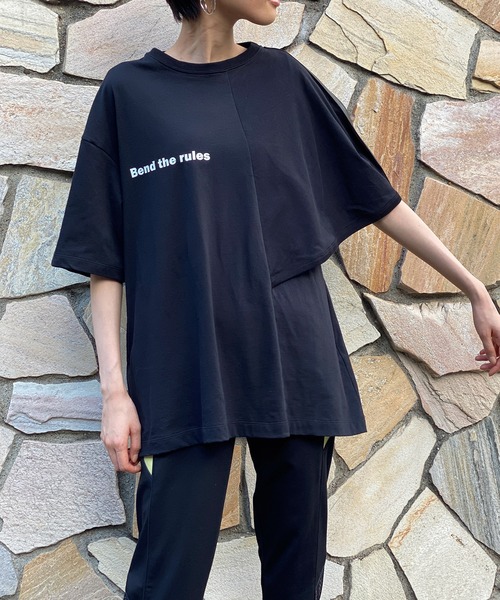 FLUMOR(フラマー)の「ワンポイントロゴデザインTee(Tシャツ/カットソー・レディース・ブラック/オフホワイト・38)」の17枚目の写真