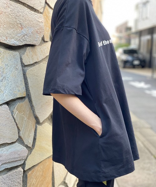 FLUMOR(フラマー)の「ワンポイントロゴデザインTee(Tシャツ/カットソー・レディース・ブラック/オフホワイト・38)」の21枚目の写真