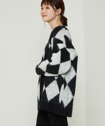 FREAK'S STORE | ダイヤ柄カーディガン(カーディガン/ボレロ)