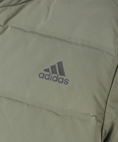 adidas（アディダス）の「Helionic フード付きダウンジャケット / アディダス（ダウンジャケット/コート・メンズ・ネイビー/カーキ・SMALL/MEDIUM/LARGE/X-LARGE/X-SMALL/XX-LARGE/XXX-LARGE）」の10枚目の写真