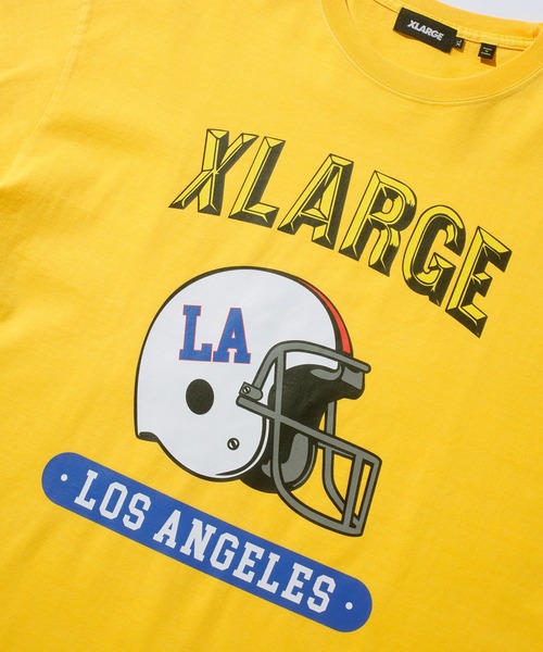 XLARGE（エクストララージ）の「PIGMENT FOOTBALL S/S TEE XLARGE（Tシャツ/カットソー・メンズ・ホワイト/ブラック/イエロー・S/M/L/XL）」の9枚目の写真