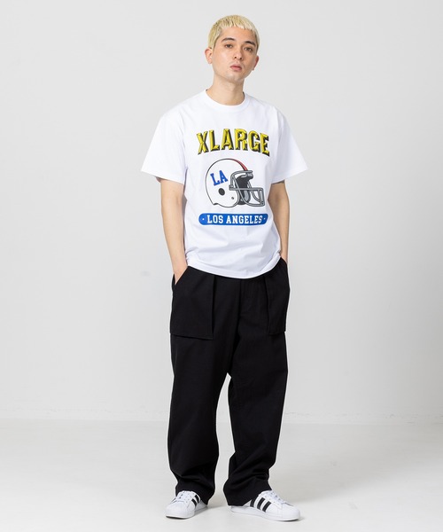 XLARGE（エクストララージ）の「PIGMENT FOOTBALL S/S TEE XLARGE（Tシャツ/カットソー・メンズ・ホワイト/ブラック/イエロー・S/M/L/XL）」の11枚目の写真