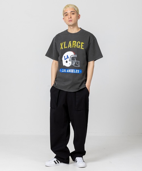 XLARGE（エクストララージ）の「PIGMENT FOOTBALL S/S TEE XLARGE（Tシャツ/カットソー・メンズ・ホワイト/ブラック/イエロー・S/M/L/XL）」の13枚目の写真