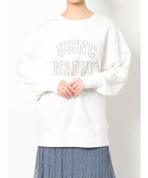 カレッジプリントスウェット