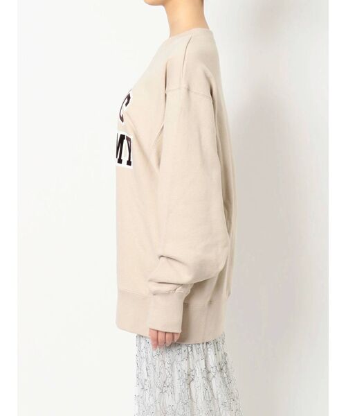 MERCURYDUO（マーキュリーデュオ）の「カレッジプリントスウェット（スウェット・レディース・ベージュ/オフホワイト・FREE）」の5枚目の写真