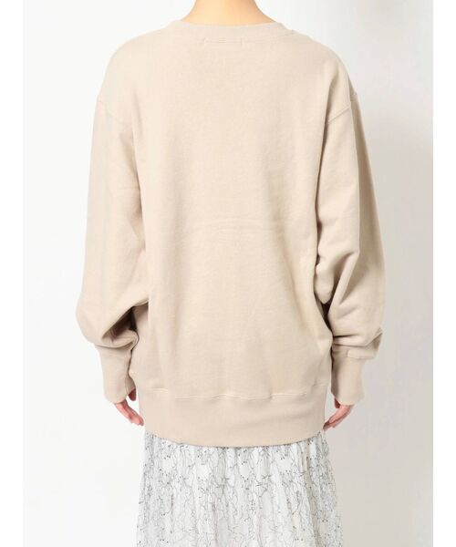 MERCURYDUO（マーキュリーデュオ）の「カレッジプリントスウェット（スウェット・レディース・ベージュ/オフホワイト・FREE）」の6枚目の写真