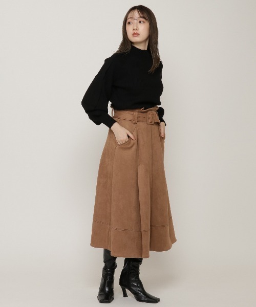 REDYAZEL（レディアゼル）の「バックリボンタートルネックニットプルオーバー（ニット/セーター・レディース・ブルー/ベージュ/ネイビー・FREE）」の22枚目の写真