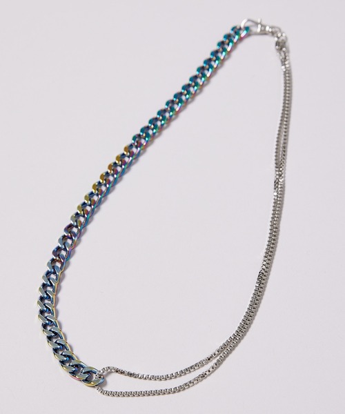 AIVER（アイバー）の「AIVER　オーロラコーティング1/2チェーンネックレス（ネックレス・メンズ・その他・FREE）」の4枚目の写真