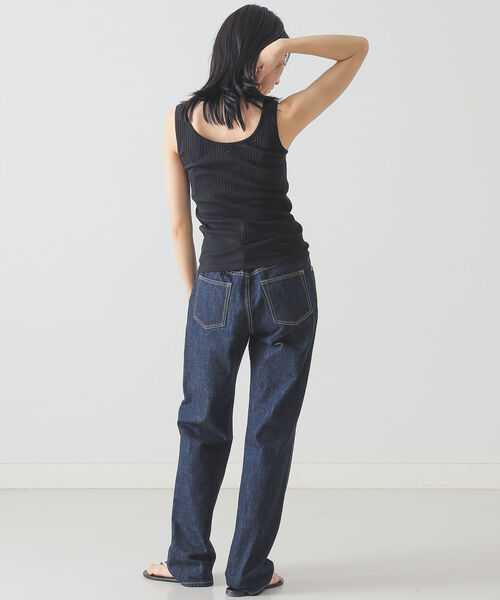 BEAMS LIGHTS（ビームスライツ）の「BEAMS LIGHTS / TRUE  コットン タンクトップ（タンクトップ・レディース・ブラック/ブラウン系その他3/ホワイト・ONE SIZE）」の6枚目の写真