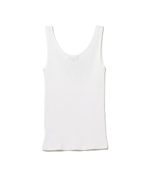 BEAMS LIGHTS（ビームスライツ）の「BEAMS LIGHTS / TRUE  コットン タンクトップ（タンクトップ・レディース・ブラック/ブラウン系その他3/ホワイト・ONE SIZE）」の8枚目の写真