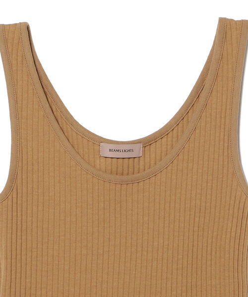 BEAMS LIGHTS（ビームスライツ）の「BEAMS LIGHTS / TRUE  コットン タンクトップ（タンクトップ・レディース・ブラック/ブラウン系その他3/ホワイト・ONE SIZE）」の14枚目の写真