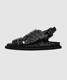 Simone Rocha | 15MM LASERCUT FRILL THICK STRAP SANDAL(サンダル)