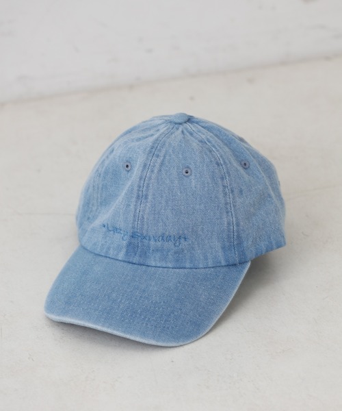 CIAOPANIC TYPY（チャオパニックティピー）の「デニム刺繍キャップ（キャップ・レディース・ブルー/ネイビー・ONE SIZE）」の5枚目の写真