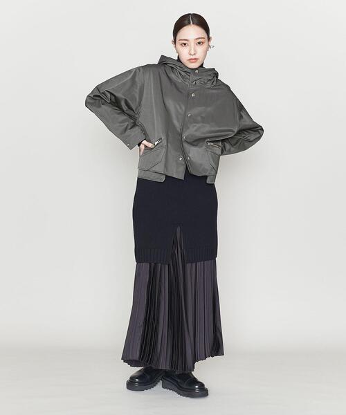 ASTRAET アストラット　メルトン　ポンチョ　ウール　コート　フード ASTRAET＞メルトン ノーカラーポンチョ