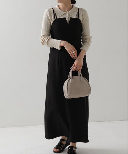 RAY CASSIN（レイカズン）の「衿付きヘンリーニットプルオーバー（ニット/セーター・レディース・ブラウン/ライトカーキ/キナリ・FREE）」の14枚目の写真