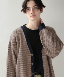 RAGEBLUE | 総柄ビッグニットカーディガン/264628(カーディガン/ボレロ)