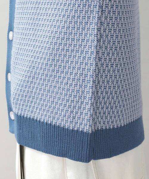 RAGEBLUE（レイジブルー）の「総柄ビッグニットカーディガン/264628（カーディガン/ボレロ・メンズ・ベージュ/ライトブルー/イエロー・MEDIUM/LARGE）」の17枚目の写真