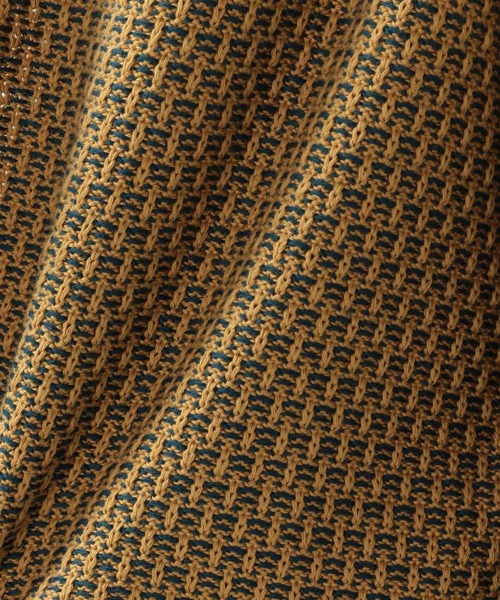 RAGEBLUE（レイジブルー）の「総柄ビッグニットカーディガン/264628（カーディガン/ボレロ・メンズ・ベージュ/ライトブルー/イエロー・MEDIUM/LARGE）」の13枚目の写真