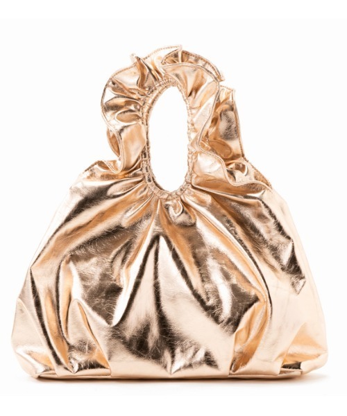 CONTROL FREAK / CTFK(コントロールフリーク)の「CONTROL FREAK(コントロールフリーク)メタリックフリルハンドルトート(ハンドバッグ・レディース・シルバー/グリーン/その他・FREE)」の15枚目の写真