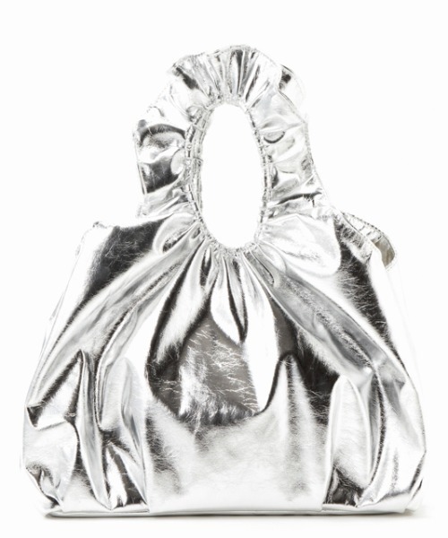 CONTROL FREAK / CTFK(コントロールフリーク)の「CONTROL FREAK(コントロールフリーク)メタリックフリルハンドルトート(ハンドバッグ・レディース・シルバー/グリーン/その他・FREE)」の8枚目の写真