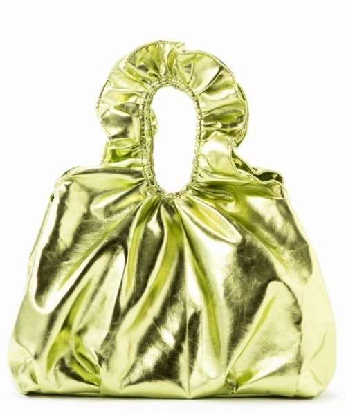 CONTROL FREAK / CTFK(コントロールフリーク)の「CONTROL FREAK(コントロールフリーク)メタリックフリルハンドルトート(ハンドバッグ・レディース・シルバー/グリーン/その他・FREE)」の11枚目の写真