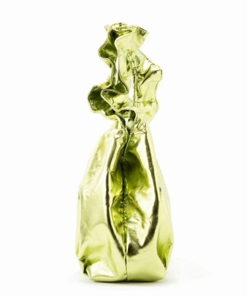 CONTROL FREAK / CTFK(コントロールフリーク)の「CONTROL FREAK(コントロールフリーク)メタリックフリルハンドルトート(ハンドバッグ・レディース・シルバー/グリーン/その他・FREE)」の6枚目の写真